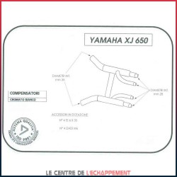 Boite à fumées pour Yamaha XJ 650 1980-1984