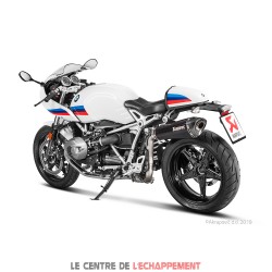 Silencieux AKRAPOVIC Slip-On BMW R NINE T 2014-... et R NINE T SCRAMBLER 2016-... Coupelle Carbone