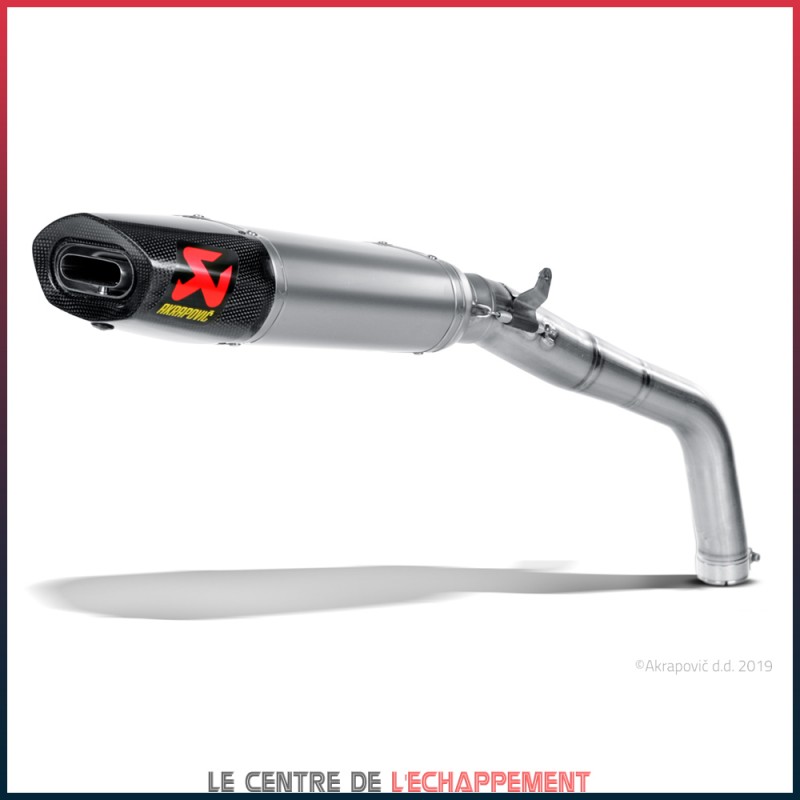 Silencieux AKRAPOVIC Slip-On Honda CBR 600 RR 2013-2017 Coupelle Carbone