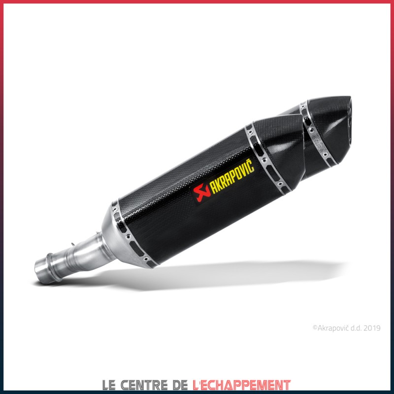 Silencieux AKRAPOVIC Slip-On Kawasaki Z 1000 SX 2014-2016 Coupelle Carbone