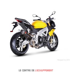 Silencieux AKRAPOVIC Slip-On Racing Aprilia RSV4 / RSV4 FACTORY et TUONO 1000 V4R / APRC Coupelle Carbone