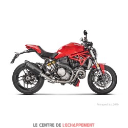 Silencieux AKRAPOVIC Slip-On Racing Ducati MONSTER 821 / 1200 / 1200 R / 1200 S Coupelle Carbone