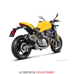 Silencieux AKRAPOVIC Slip-On Racing Ducati MONSTER 821 / 1200 / 1200 R / 1200 S Coupelle Carbone