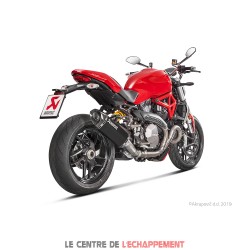 Silencieux AKRAPOVIC Slip-On Racing Ducati MONSTER 821 / 1200 / 1200 R / 1200 S Coupelle Carbone