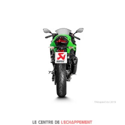 Silencieux AKRAPOVIC Slip-On Racing Kawasaki NINJA 400 2018-... Et Z 400 2019-... Coupelle Carbone