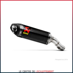 Silencieux AKRAPOVIC Slip-On Racing Kawasaki ZX6R 2009-... Et ZX6R 636 2013-2016 Coupelle Carbone