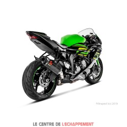 Silencieux AKRAPOVIC Slip-On Racing Kawasaki ZX6R 2009-... Et ZX6R 636 2013-2016 Coupelle Carbone