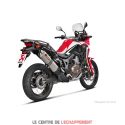 Silencieux AKRAPOVIC Slip-On Honda CRF 1000 L AFRICA TWIN ADVENTURE SPORT 2018-...