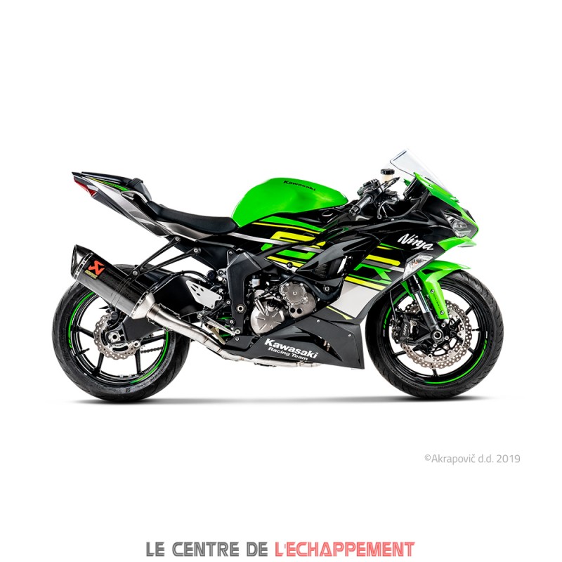 Ligne Complète AKRAPOVIC Racing Line Kawasaki ZX6R et ZX6R 636 Coupelle Carbone