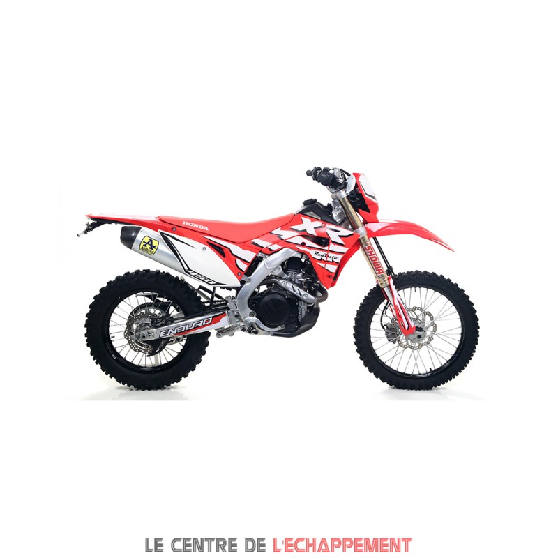 Silencieux ARROW RACE-TECH Honda CRF 450 L et CRF 450 RX 2019-2020 coupelle carbone