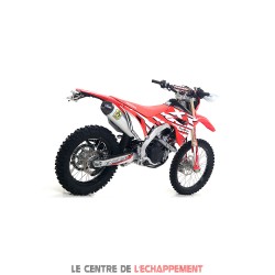 Silencieux ARROW RACE-TECH Honda CRF 450 L et CRF 450 RX 2019-2020 coupelle carbone