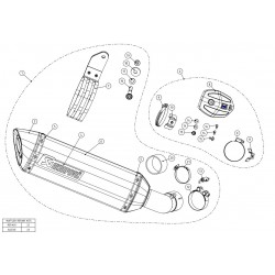 Silencieux Akrapovic Slip-On Kawasaki Z 1000 SX 2020-... (coupelle carbone)