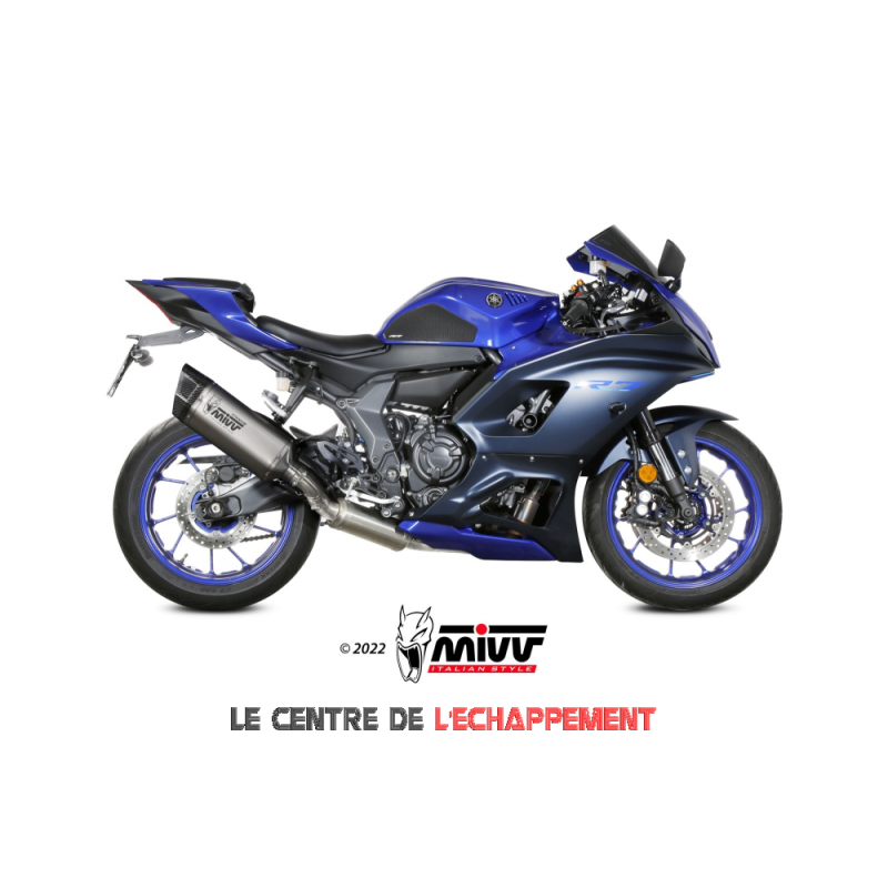 Ligne complète MIVV SR1 (coupelle carbone) Yamaha 700 R7 2022-...