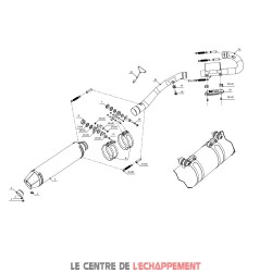 Ligne Complète MIVV OVAL KTM SX-F 350 2011-2012