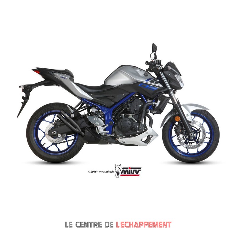 Silencieux MIVV DOUBLE GUN YAMAHA MT03 (320cc) 2016-2024