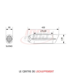 Silencieux MIVV SUONO BMW F 650 GS/DAKAR 2008-2011