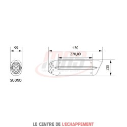 Silencieux MIVV SUONO Yamaha YZF 600 R6 1999-2002