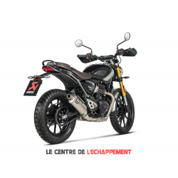 Silencieux Akrapovic Slip-on Triumph Speed 400 et Scrambler 400 X 2024-...